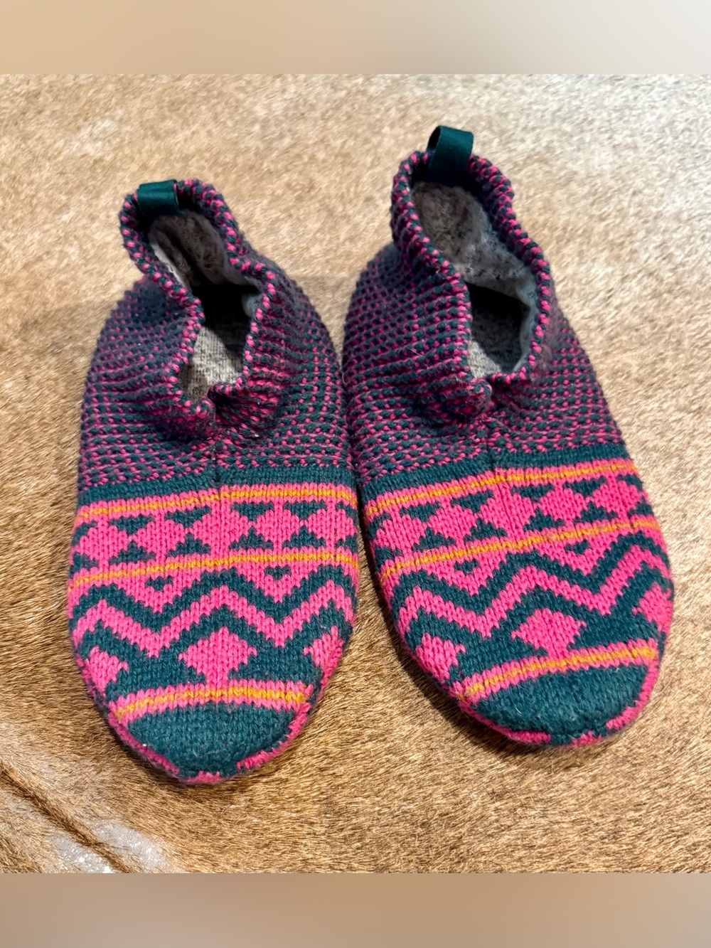 Bombas Fairisle Stripe Gripper Slippers